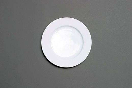 White Plate, Bread, 6