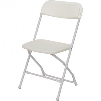 Chair- White Polyfold Chair