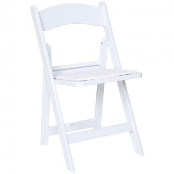 Chair- White Resin Chair