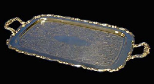 Silver Serving Tray, rectangle, 20