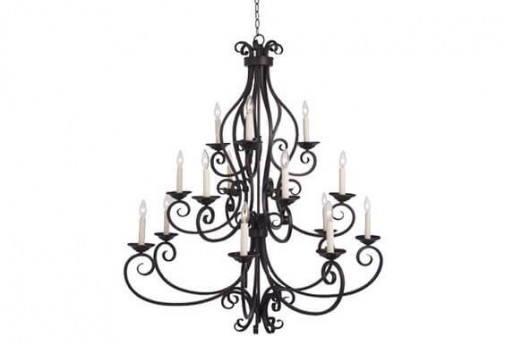Tuscan Wrought Iron Chandelier