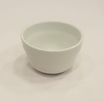 White bouillon cup