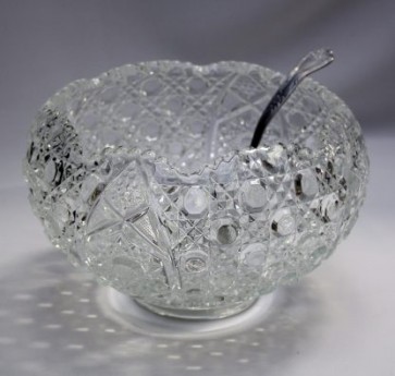 12 Quart Glass Punch Bowl