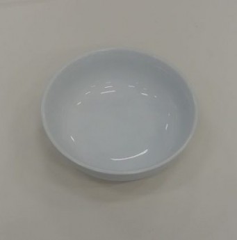 Round White China Bowl