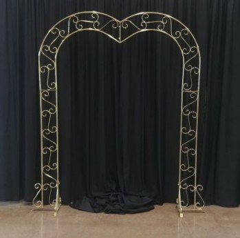 Heart Shaped Brass Arch