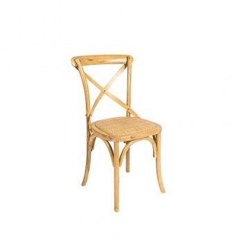 CROSS BACK CHAIR -NATURAL