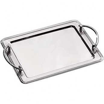 Tray- Oblong stainless with Handles