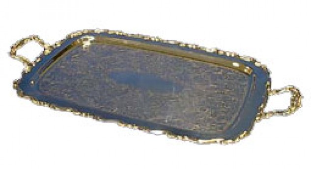 Silver Serving Tray, rectangle, 28'