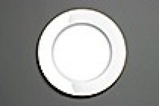White Plate with Gold Band, Entree, 10.25