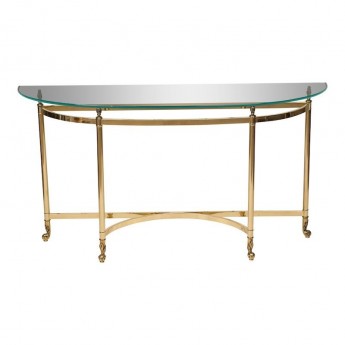 JENNER BRASS CONSOLE TABLE