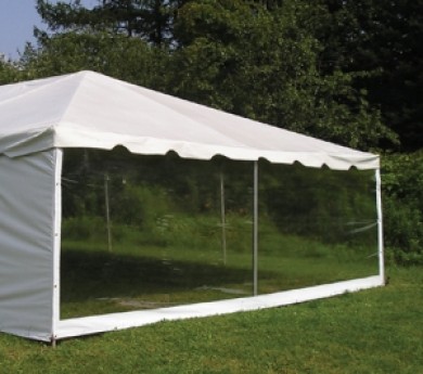 10'H x 10'L Clear High Tent Sidewall Rental