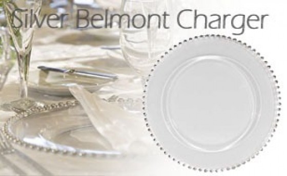 GLASS BELMONT CHARGER PLATE