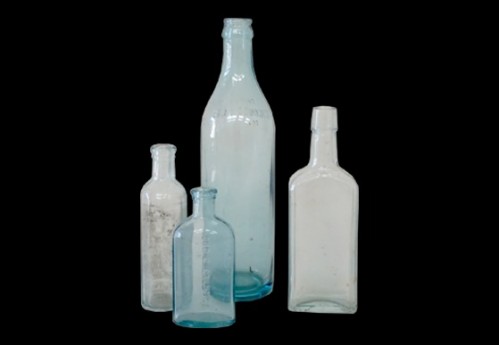 Aqua Medicine Bottles
