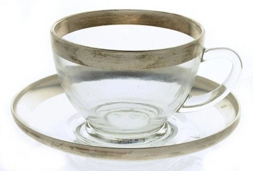Silver Band Cup & Saucer