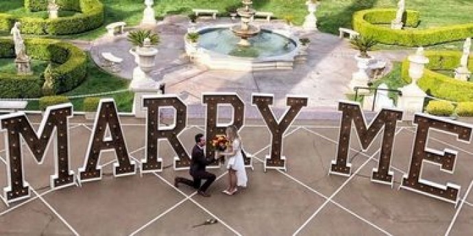6' Marquee MARRY ME Sign