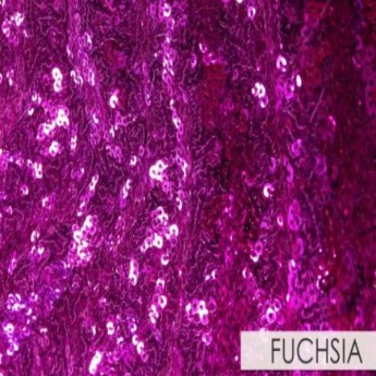Fuchsia Hot Pink Glitz Gatsby Chevron Sequin Specialty Linen Round Rectangular Banquet Overlay