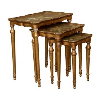 Braunfels Gold Nesting Tables (set of 3)