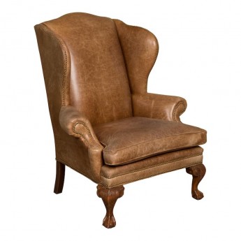 ARMSTRONG LEATHER CHAIR