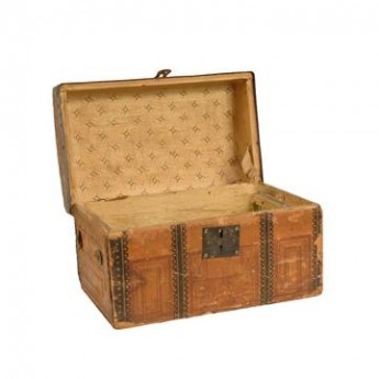SAYER LEATHER TRUNK