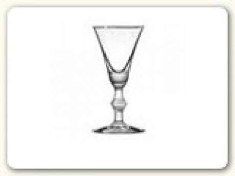 Cocktail glass; Sherry, liqueur 2oz.