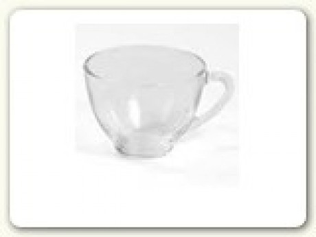 Punch cup; Clear glass 5oz.