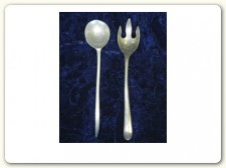 Handcrafted Pewter Utensils; 12