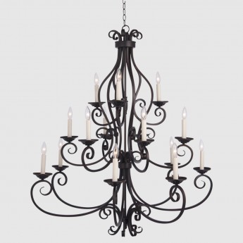 Tuscan Wrought Iron Chandelier