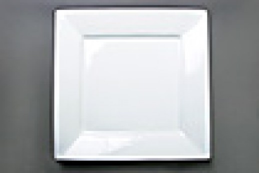 White Square Plate, Entree, 10
