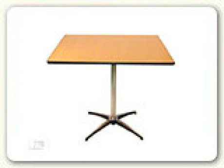 36” Square Table; W/ Pedestal Base (Seats 4)