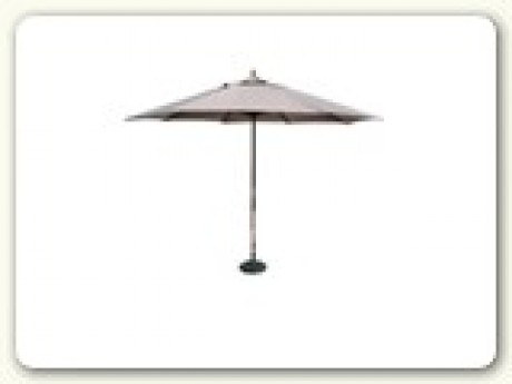 Market Umbrella; Oatmeal Canvas, With Stand, 11' Span,