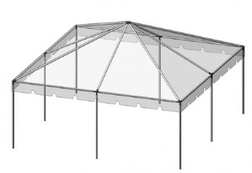 20' x 20' clear top – Frame tent