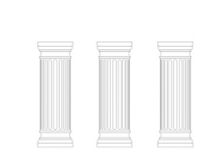 3’ White Column 