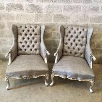 French Silver Chair