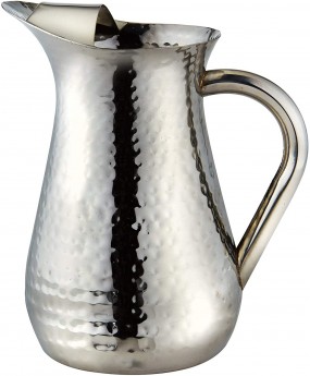 BRUSHED STAINLESS PITCHER, 48 OUNCE