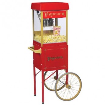 Popcorn Machine + Cart  Package for 100 Servings