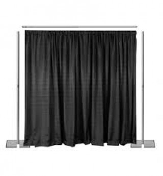 10’ X 8’ X 8’H Booths With Blue Or Black Banjo 