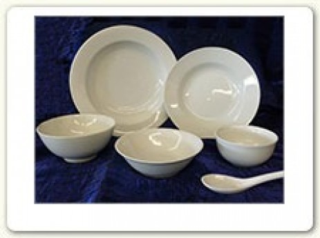 Belcrest; Bowls Bone white china, coupe style