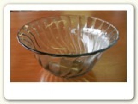 Glass Bowl; 10 quart