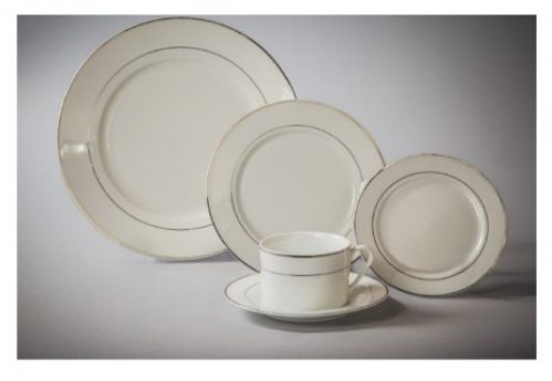 DOUBLE SILVER BANDS, DINNERWARE