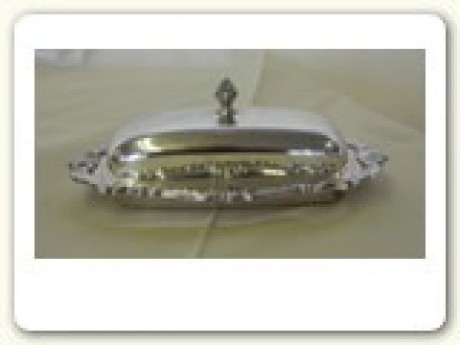 Butter Dish; Silver