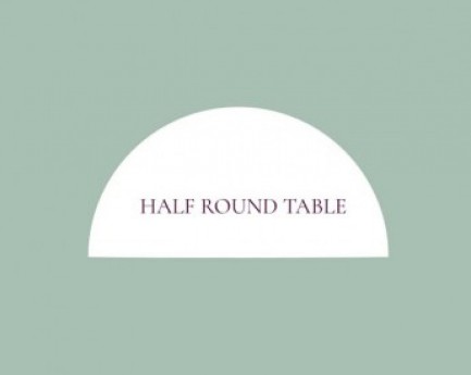 Half Round Tables