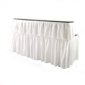 6 Ft Table Bar with skirt