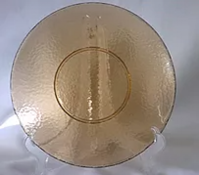 Amber Round Glass