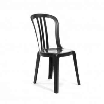 Black Bistro Stacking Chair