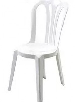 White Bistro Stacking Chair