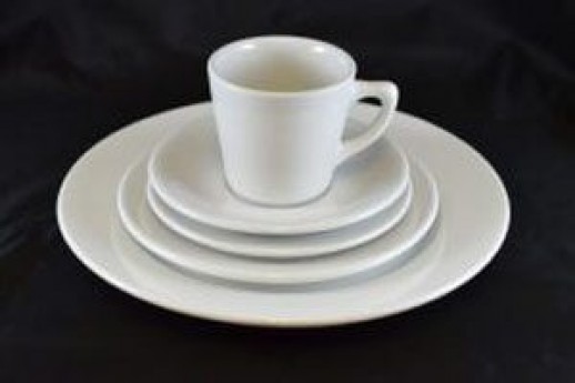 Basic White Cup & Saucer – 6”