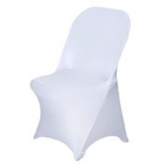Folding Chair Cover - White Spandex