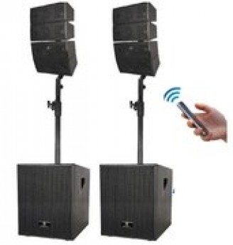 3000 Watts Powered Music /PA System with Array Speakers
