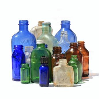 Colored Medicine Bottles