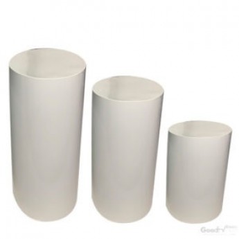 White Pedestals (Set of 3)